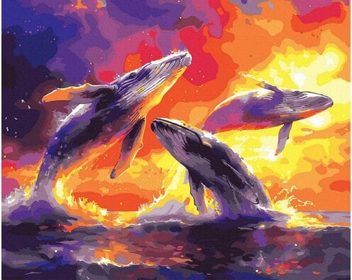 Giganty w Złotym Blasku 40x50cm