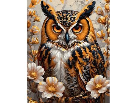 Złote oczy nocy 40x50 cm malowanie po numerach