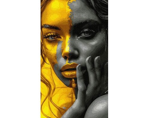 Złota mgła spojrzenia 40x70 cm