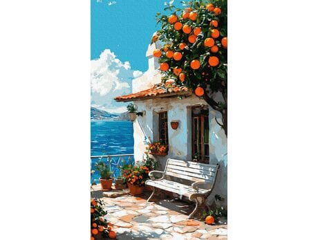 Pomarańczowy sen 40x70 cm malowanie po numerach