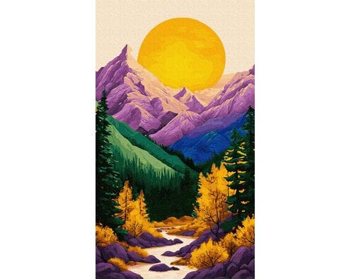 Świt nad doliną 40x70 cm