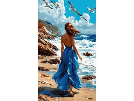 Powiew morza 40x70 cm malowanie po numerach