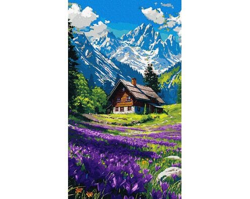 Wśród budzących się wzgórz 40x70 cm