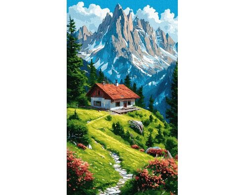 Zielony spokój 40x70 cm