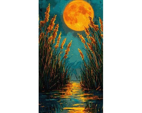 Czerwony zmierzch 40x70 cm