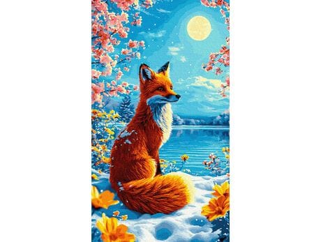 Leśna Opowieść 40x70 cm malowanie po numerach