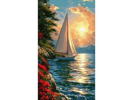 Zatoka Świetlistych Snów 40x70 cm malowanie po numerach