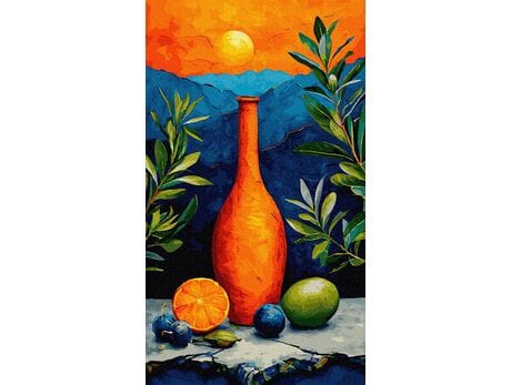 Pomiędzy wodą a niebem 40x70 cm malowanie po numerach