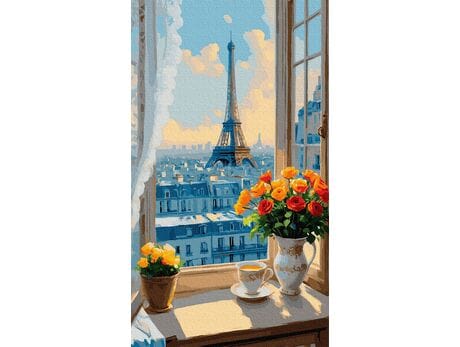 Delikatny horyzont 40x70 cm malowanie po numerach