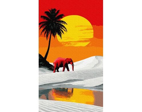 W ciepłym blasku 40x70 cm