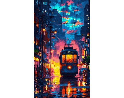 Elektromelodia miasta 40x70 cm