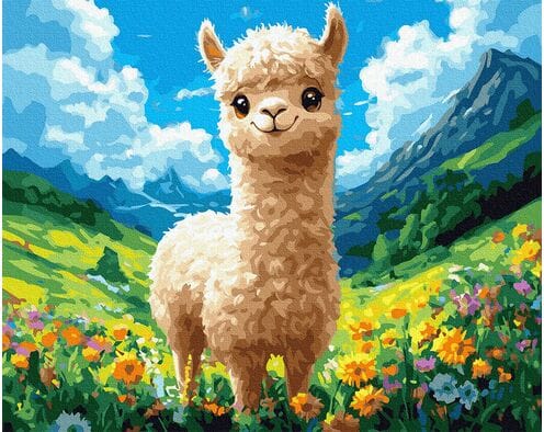 Najszczęśliwsza Alpaka 40x50 cm