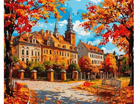 Zawieszona chwila 40x50 cm malowanie po numerach