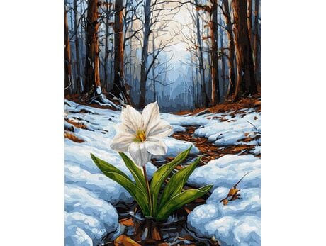 Pierwszy oddech 40x50 cm malowanie po numerach