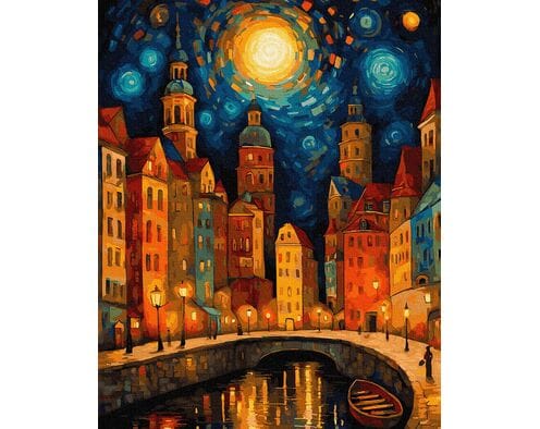 Wirujący przypływ 40x50 cm