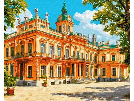 Pałac złotych refleksów 40x50 cm malowanie po numerach