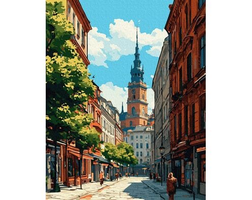 Wieżowce pamięci 40x50 cm