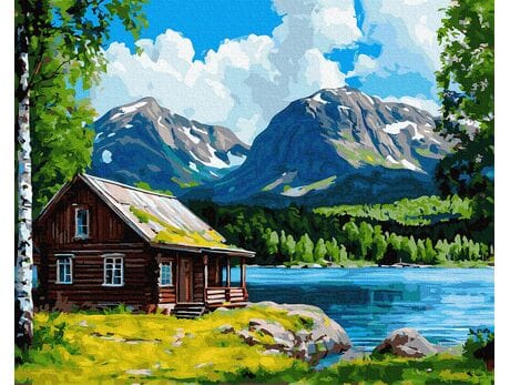Zimny dach, ciepłe serce 40x50 cm malowanie po numerach