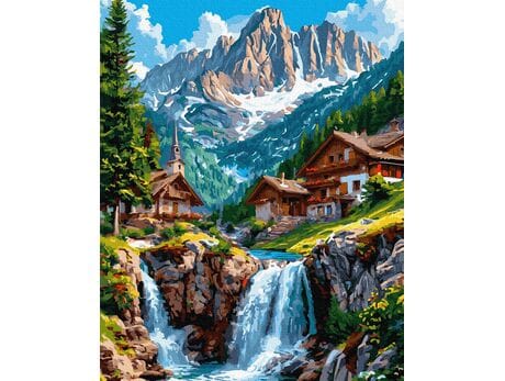 Spadające niebo 40x50 cm malowanie po numerach