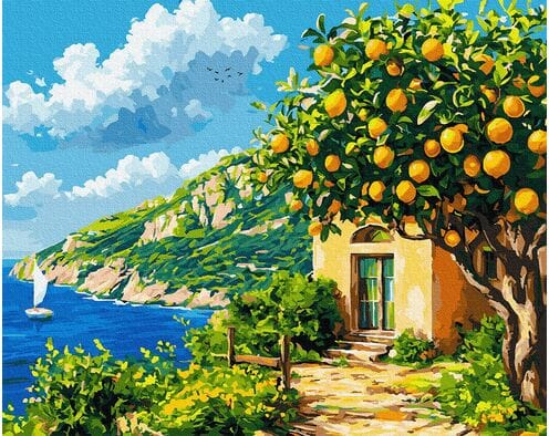 Cytrynowy brzeg 40x50 cm