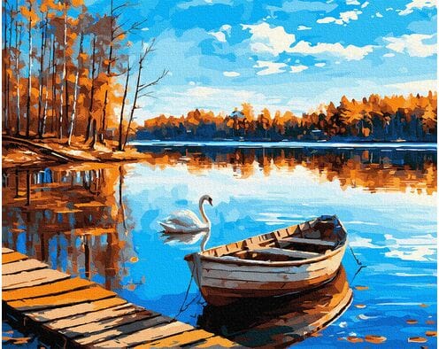 Władca lustrzanej tafli 40x50 cm