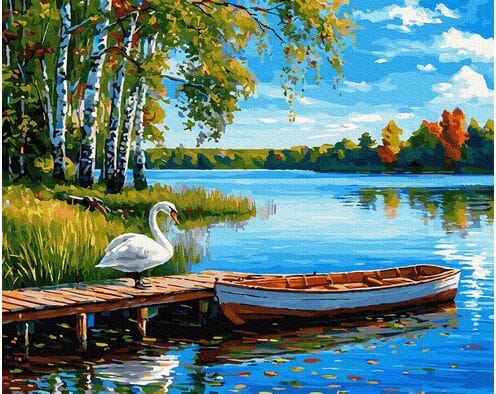 Echo białych skrzydeł 40x50 cm