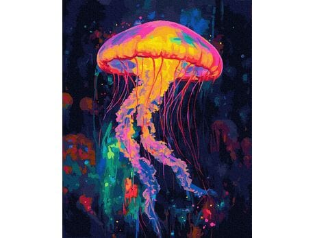 Błysk w głębinie 40x50 cm malowanie po numerach