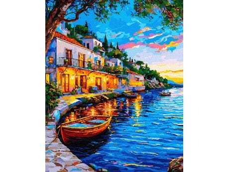 Wieczorne lustro 40x50 cm malowanie po numerach