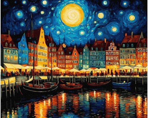 Wirujące refleksy 40x50 cm