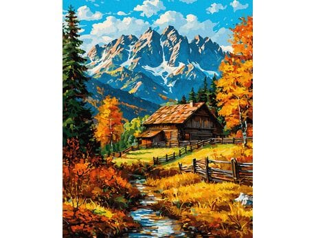 Wśród rudych zboczy 40x50 cm malowanie po numerach
