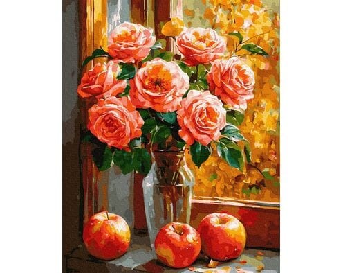 Rozświetlone różanym snem 40x50 cm