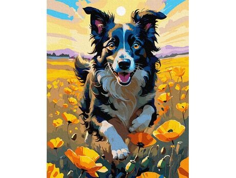 Umysł w ruchu, ciało w locie 40x50 cm malowanie po numerach