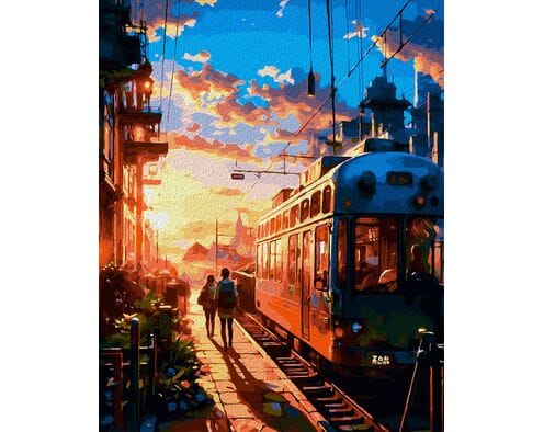 Ostatni kurs w słońcu 40x50 cm