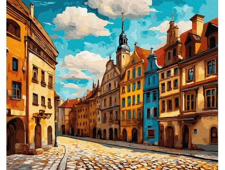 Barwne mury wieczności 40x50 cm malowanie po numerach