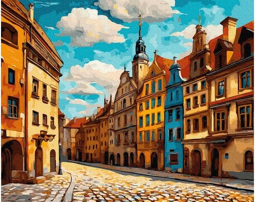 Barwne mury wieczności 40x50 cm