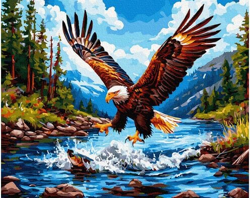 Król górskiej rzeki 40x50 cm