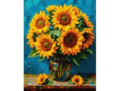 Zatrzymane lato 40x50 cm malowanie po numerach