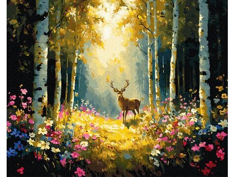Korona światła 40x50 cm malowanie po numerach