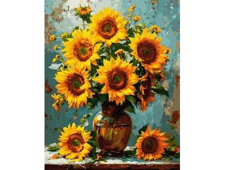 Promień lata 40x50 cm malowanie po numerach