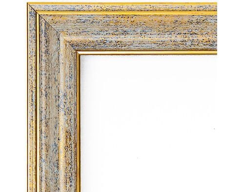 Rama do obrazów 40cm*50cm jasne postarzane drewno ze złotem 1786