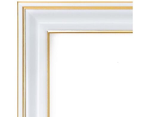 Rama do obrazów 40cm*50cm w kolorze biały ze złotem 1793