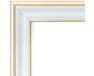 Rama do obrazów 40cm*50cm w kolorze biały ze złotem 1793 ramy do obrazów