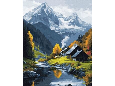 Granica pór roku 40x50 cm malowanie po numerach