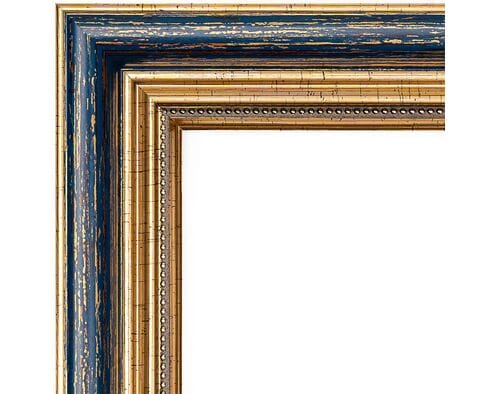 Rama do obrazów 40cm*50cm antyczne złoto ze starzonym drewnem 2189