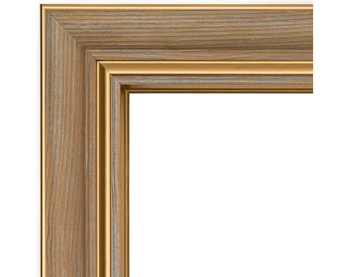 Jasna Rama do obrazów 40cm*50cm postarzane drewno ze złotem 2202