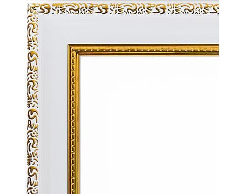 Biała rama do obrazów 40cm*50cm biały ze złotem 2271