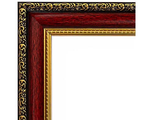 Rama do obrazów 40cm*50cm mahoń ze złotem 2301