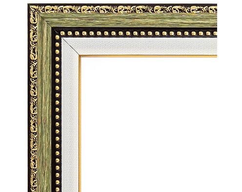 Rama do obrazów 40cm*50cm pistacja ze złotem 2455