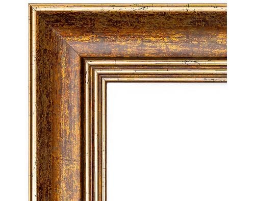 Rama antyczne złoto ze starzonym drewnem do obrazów 40cm*50cm 2615