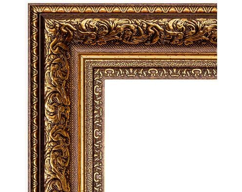 Rama do obrazów 40cm*50cm brąz ze złotymi zdobieniami 2851